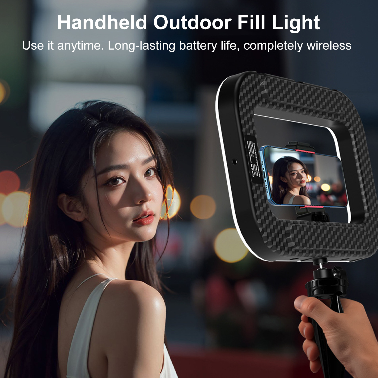 Photography Lighting Professional - Rechargeable Cell Phone Light Handheld Phone