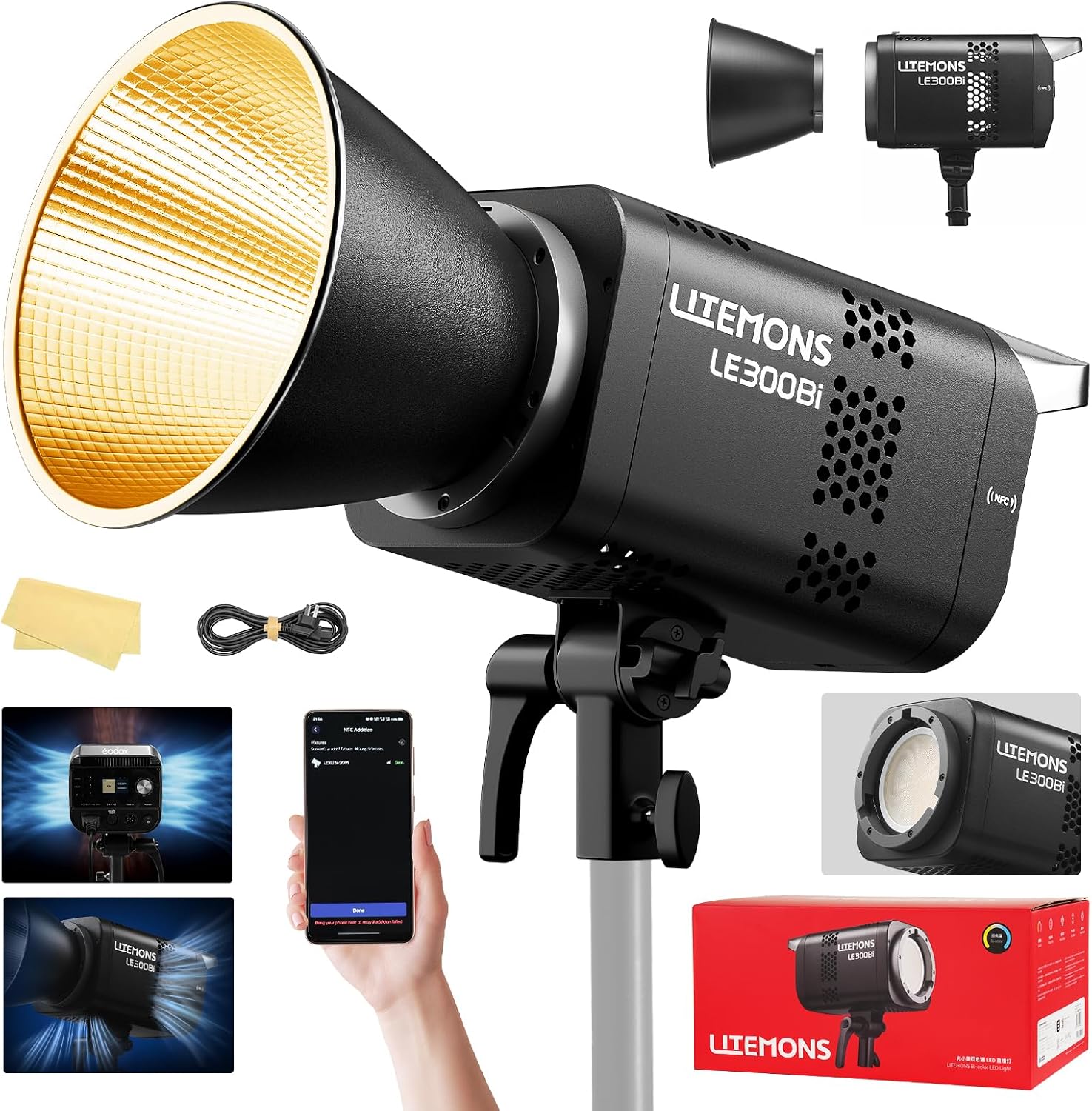 Video Light Panel Led - RGB LED Video Lighting Kit, 3-Pack