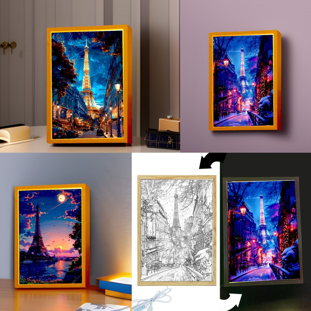 Beautiful City Paris Light Pai - Photography Lighting Board recension och pris