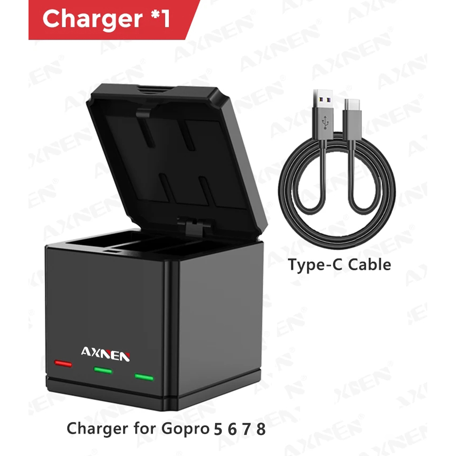 Portable Battery Charger for G - Gopro Action Camera Hero 12 Black recension och pris