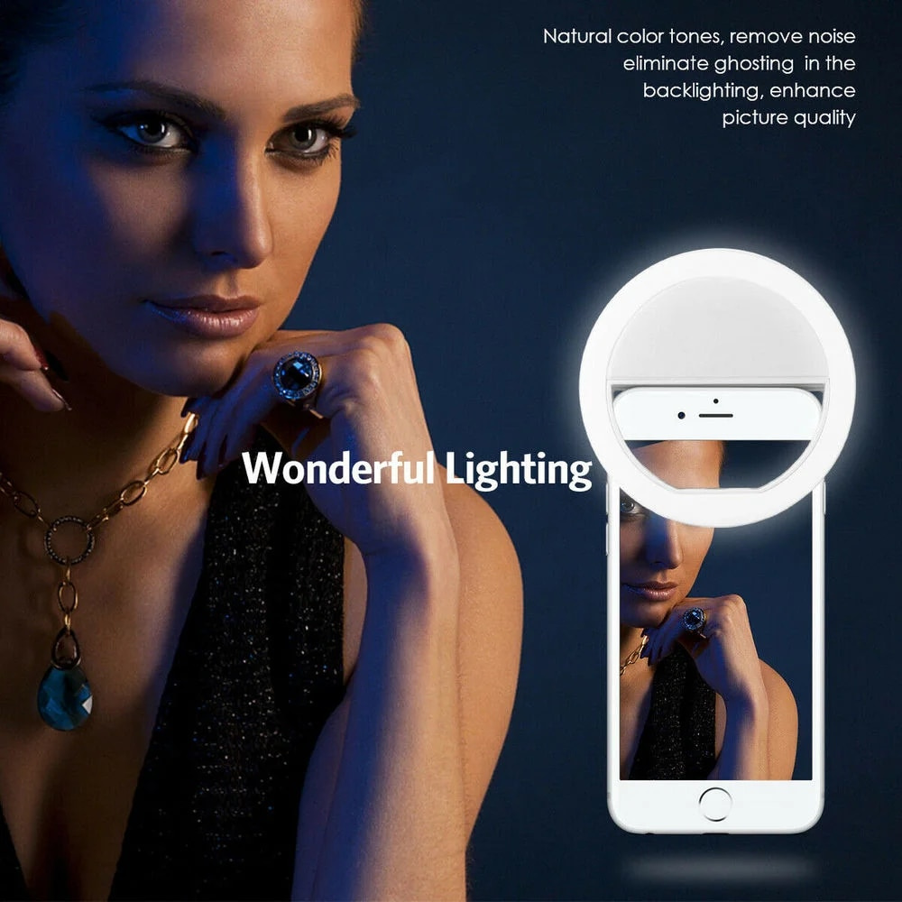 USB Charging LED Selfie Ring L - Photography Lighting Professional recension och pris