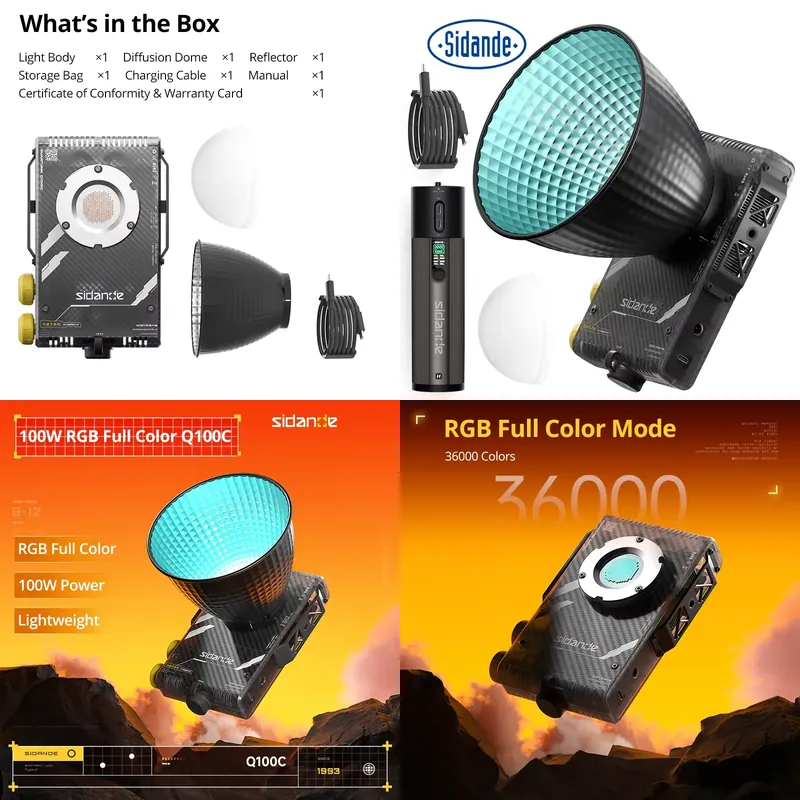 Brand For Sidande Q100C Q100Li - Photography Lighting Professional recension och pris
