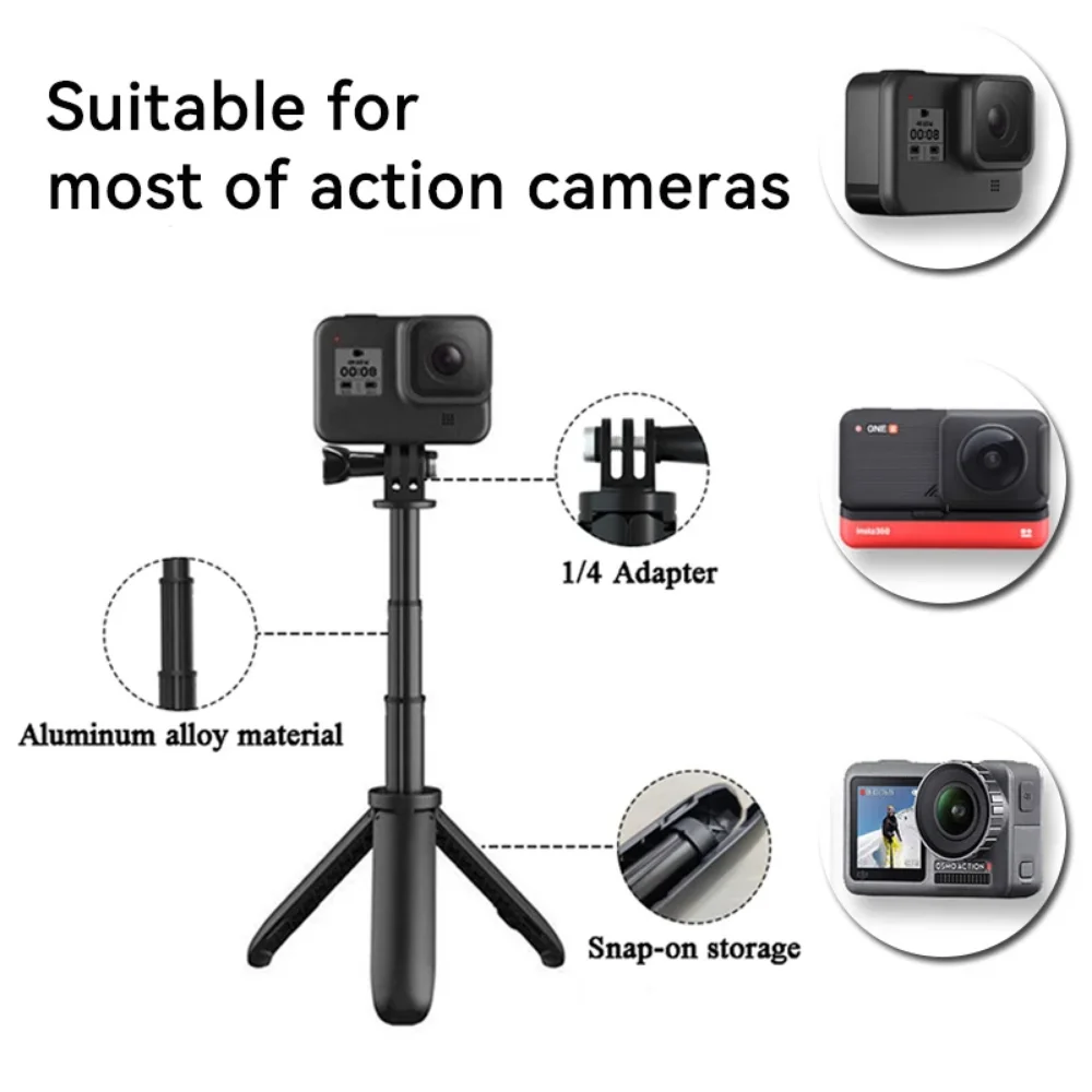 Mini Extendable Tripod Foldabl - Gopro Action Camera Hero 12 Black recension och pris