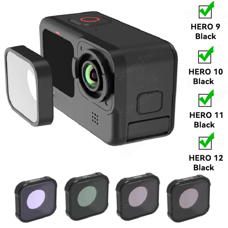 CPL UV ND8 ND16 ND32 ND Filter - Gopro Action Camera Hero 12 Black recension och pris