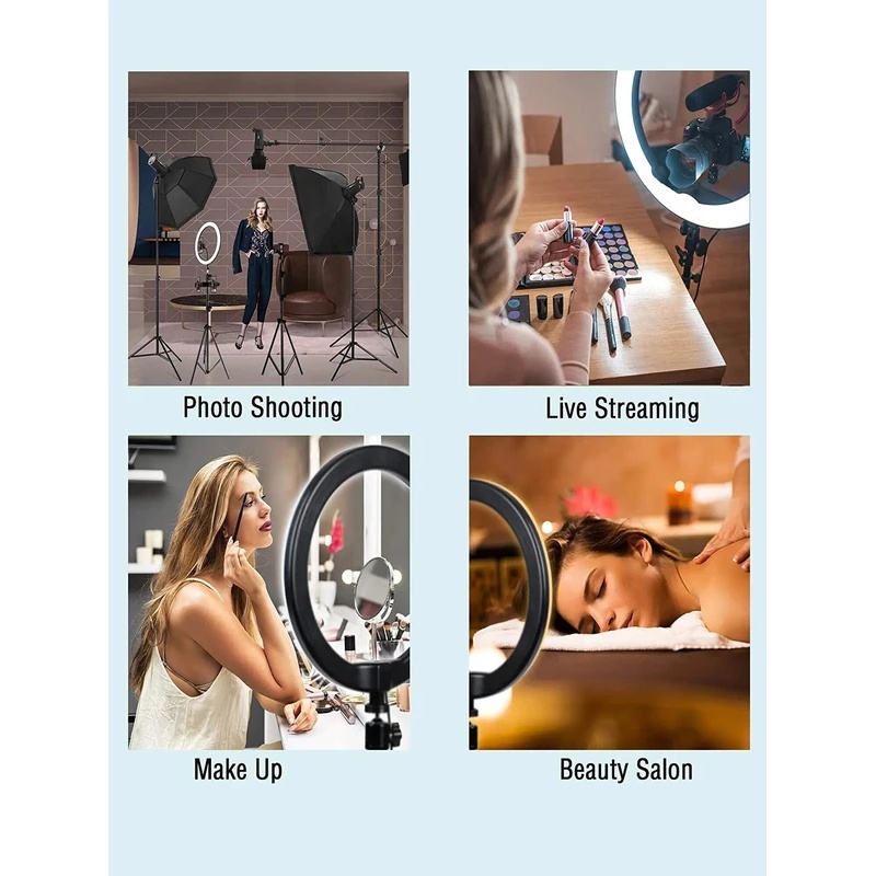 Desiontal 26cm Ring Light with - Photography Lighting Professional recension och pris