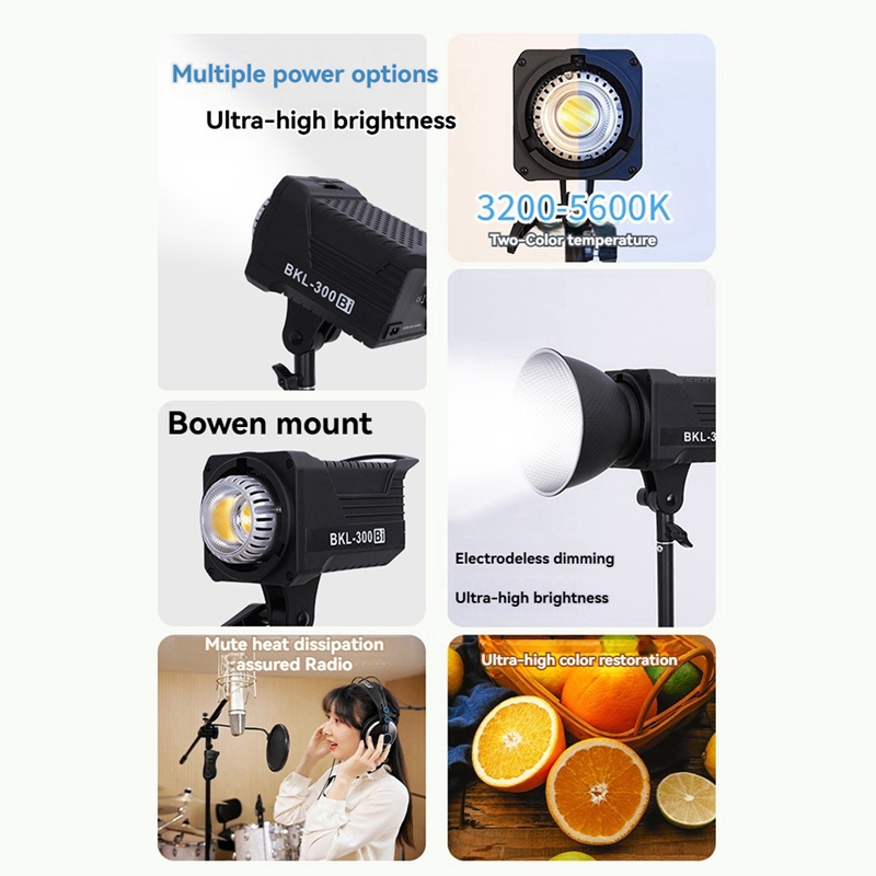 300W Bi LED Video Light, Conti - Photography Lighting Professional recension och pris
