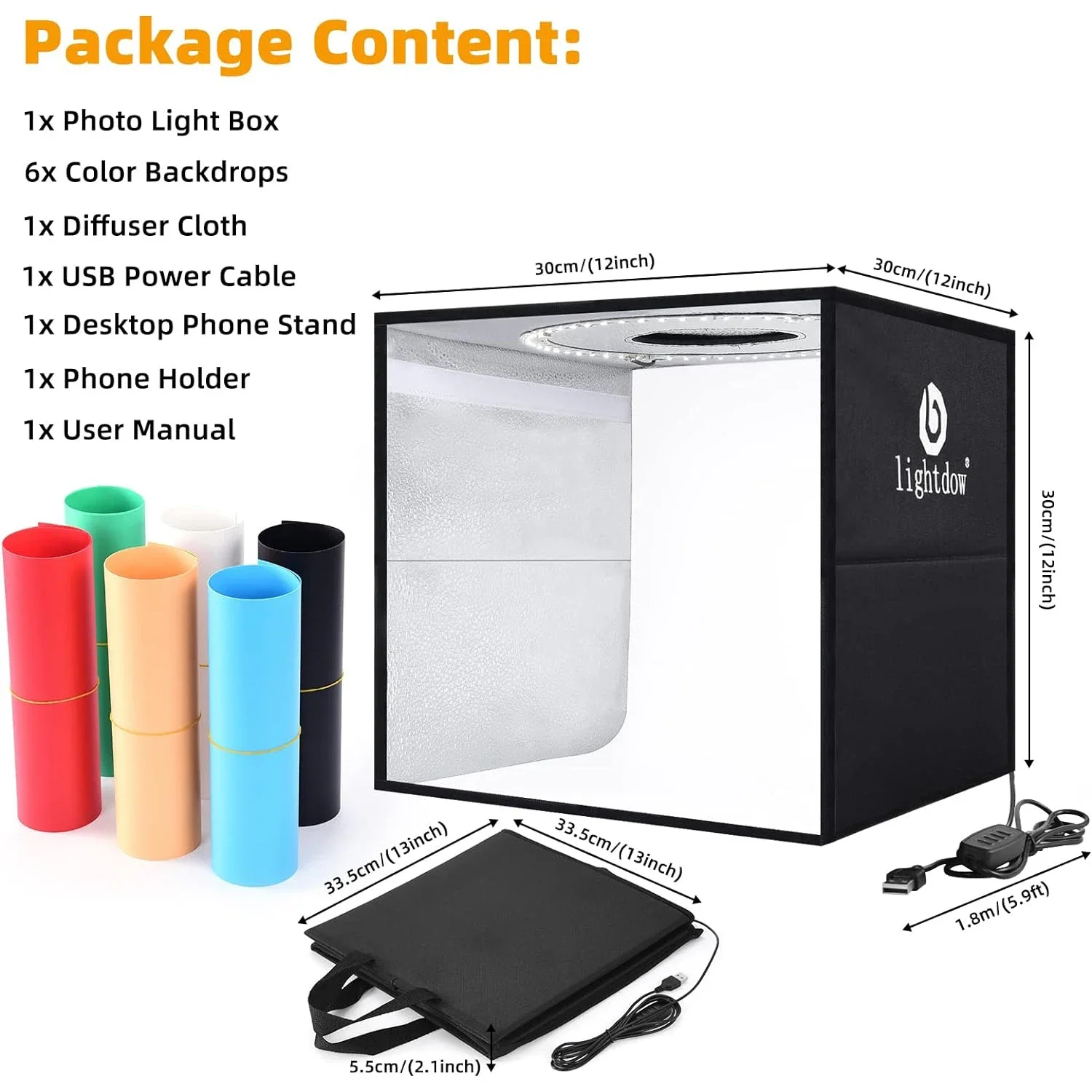 Lightdow Dimmable Photo Box LE - Photography Lightning recension och pris